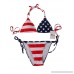 American Flag Bikini,Womens Halter Padded Bikinis Set High Cut Bikini Bottoms Brazilian Bikini Swimsuit for Women B07C4PSCJW